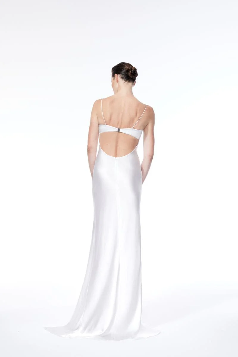 WHITE ETERNITY MAXI DRESS - Image 3