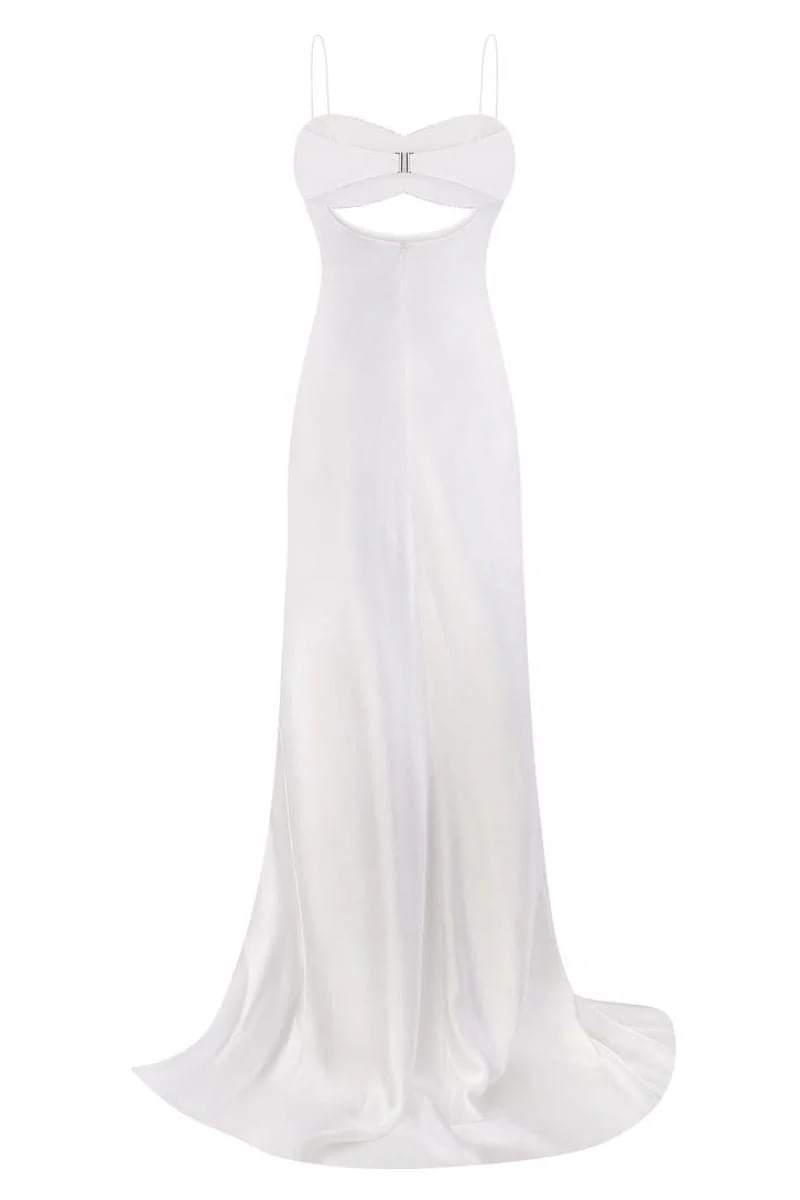 WHITE ETERNITY MAXI DRESS - Image 4