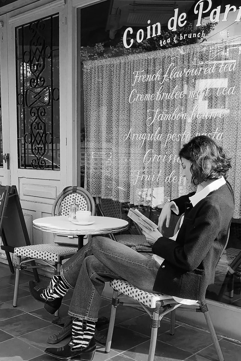 ZEBRA ANKLE WESTERN BOOT IN BLACK AND ZEBRA - Image 5